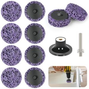 OBA 10 Pièces Disques de Nettoyage 50mm, Disque Meuleuse Disques à ébarber Pour Traitement de Surface Peinture Disque Abrasif pour Perceuse Visseuse (OBAPRO HOUSE, neuf)