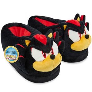Get Trend Shadow 3D Chaussons Enfant Gar&ccedil;on, Peluche Pantoufle Chauds Maison Semelle Antid&eacute;rapante, Cosy Cadeau Gamer (31/32 EU, Noir Shadow) (Get Trend., neuf)