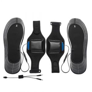 Semelles Chauffantes,Semelles Chauffantes Rechargeables,Semelles int&eacute;rieures chauffantes et d&eacute;coupables en maille souple respirante avec chargement USB - Respirant avec batterie au Lithium 8000mah et (meixuery, neuf)
