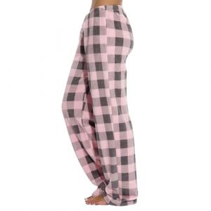 TOFOTL Pijamas Femme Pyjama Hiver Chaud Ecossais Amoureux Drole a Carreaux Pantalon Velours Cotele en Velours Interieur Rigolo D'int&eacute;rieur Adulte Ample Pantalon Pyjama Femme Rose XS (TOFOTL✈8-21 Jours Arrivent, neuf)