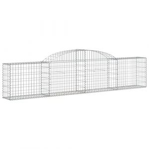 vidaXL Panier de gabions arqu&eacute; 300x30x60/80 cm Fer galvanis&eacute; (vidaXL FR, neuf)