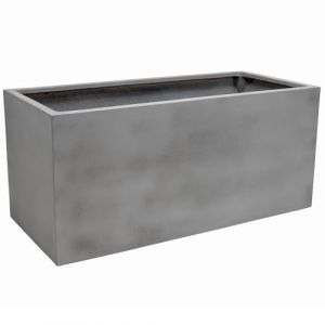 VIVANNO Bac &agrave; Plantes Bac &agrave; Plantes en Fibre de Verre Design b&eacute;ton Gris Maxi - 45x100x45 cm (AE Trade, neuf)