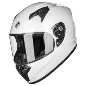 ILM Casque Moto Int&eacute;gral Enfant Full Face pour Gar&ccedil;on et Fille ECE Model MF521,Blanc,L (ilovemotor, neuf)