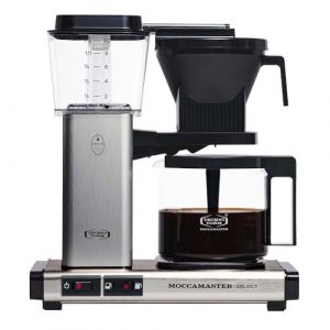 Moccamaster KBG Select, Cafetiere, Cafeti&egrave;res Filtres, Bross&eacute;, 1.25 Litre (Electro-Center, neuf)