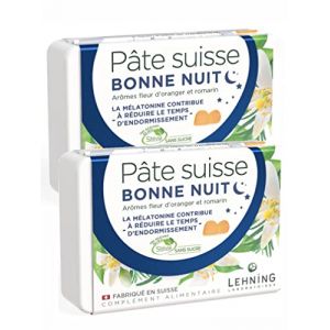 Lehning P&acirc;te Suisse Bonne nuit pastilles -Lot de 2 Boites (Joalix, neuf)