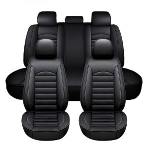 GTFRFD Housses de Si&egrave;ge de Voiture pour Toyota Land Cruiser Prado FJ120 KDJ 120 125 2003-2009 PU Cuir Imperm&eacute;able Antid&eacute;rapant Housses De Si&egrave;ge Interieur Accessoires (A peerless and excellent store, neuf)
