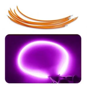 QIROGKC 10pcs violet COB LED Filament Strips - 3V / 24V DC Lumi&egrave;re flexible pour lampes r&eacute;tro (faisceau 360 &deg;, CRI>93, 200LM) 3V-300MM Violet-10pcs (kunncenfly, neuf)