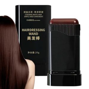 B&acirc;ton De Teinture Pour Cheveux, Brosse De Retouche Instantan&eacute;e Pour Cheveux Gris, B&acirc;ton De Couleur De Cheveux Imperm&eacute;able Et R&eacute;sistant &Agrave; La Sueur, Peigne De Teinture Capillaire Temporaire Portable (haerbintonglinshangmao, neuf)