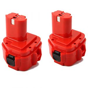 2X Shentec 12V 4.5Ah Ni-MH Batterie pour Makita PA12 1220 1222 1233 1200 1234 1235 1235B 1235F 1235A 192696-2 192698-8 192598-2 192681-5 192698-A 193138-9 193157-5 (Shentec FR, neuf)