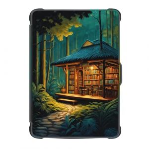 Coque Kobo Clara HD 2018 Etui Cuir Silicone Flip 360&deg; Automatique Veille ou R&eacute;veil Magn&eacute;tique Case Airbag Antichoc Design Unique Belle Etanche Housse pour Kobo Clara 2018 HD &Eacute;cran 6" (10) (SGKITM, neuf)