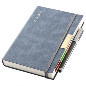 Agenda 2026 A5 Une Page par Jour, Agenda 2026 de janvier &agrave; d&eacute;cembre, Planificateur Annuel 2026, Planificateur Quotidien &agrave; Couverture Rigide avec Onglets Mensuels Color&eacute;s, Stylo, Boucle &agrave; Stylo, Poche (Dong.Feng, neuf)