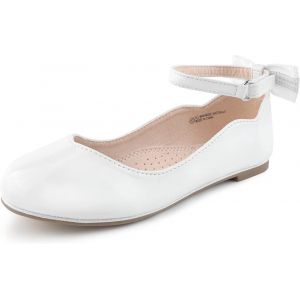 FUPPIA Mary Jane Chaussures princesse ballerine uniforme pour petits grands enfants, blanc, 32 EU (Luxurious Road, neuf)