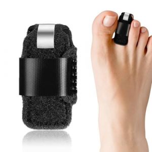 AFCJLTO Attelle d'orteil, Attelle en Marteau pour Toe, Correcteur Fracture Griffe Orteil, Lisseur Respirant pour Redresser l'Orteil en Marteau, Fixation avec Sangle, pour différents orteils - 1 pièce (JING DAYU, neuf)