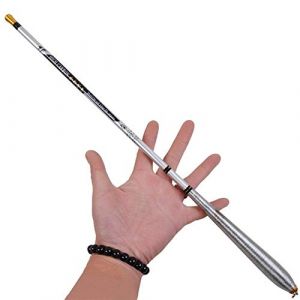 Canne a Peche,Canne a Peche au Coup Mini-Fibre de Carbone Canne à pêche télescopique Jet Ultra Court Ultra léger, Canne à pêche en Eau Douce(3.0m) (Yuanzhunsm.store, neuf)