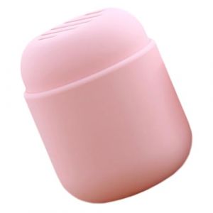Homoyoyo Bo&icirc;te de Rangement pour &Eacute;ponge Maquillage Silicone &Eacute;tui de Voyage Respirant et Antichoc pour Applicateurs Poudre Support Compact et R&eacute;utilisable Rose (Alda Jin, neuf)