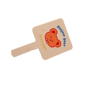 SUIOPPYUW Miroir de maquillage mignon, carr&eacute;, l&eacute;ger et r&eacute;sistant, petit miroir de courtoisie pour femmes et filles, adorable pour les occasions sp&eacute;ciales, portable, avec poign&eacute;e, compact et voyage. (excluosive, neuf)