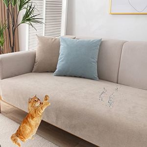 WYJHNLBEDC Protege Canape Impermeable, Housse Canap&eacute; Imperm&eacute;Able, Protection Canap&eacute; Chat Chien d'angle/3 Places/2 Places Convertible/Fauteuil Relax 1 Place/Bz 140/Clic Clac (90x160cm/1 pi&egrave;ce) (Absolutely perfect, neuf)