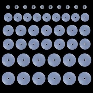 60 Pièces Embout Boucle d'Oreille Silicone, Fermoir Boucles d'Oreilles Silicone, Embout Boucle d'Oreille Silicone, Empêche l'inflammation de l'irritation, Perçage de bague d'oreille (MIAO DI DE DIAN, neuf)