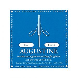 Augustine Blue Label Corde Seule MI (E1) pour Guitare Classique Tirant Fort (Cordes en Stock, neuf)
