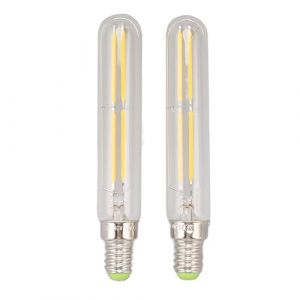 Ampoule LED, Ampoules Tubulaires T20x120 220240V pour Ampoule d'&eacute;clairage E14 2 Pi&egrave;ces 4W 2300K Lampe Tubulaire (Transparent) (Reminnbor, neuf)