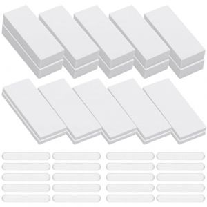 Lot de 40 Tampons Muraux Autocollants en Silicone Transparent et Mousse EVA, Blanc Protection Murale Anti-Choc pour T&ecirc;te de Lit, Canap&eacute;, Portes et Meubles (KWDYL, neuf)