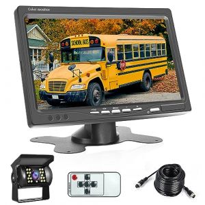 Camera de Recul pour Voiture avec Moniteur LCD 7 Pouces,Caméra de Recul IR Vision de Nuit étanche IP68 avec 10M Câble Caméra de Recul Kit pour Camping Car/Camion/RV/Remorques/Agricole/Motorhome 12-24V (Rimoody Direct, neuf)