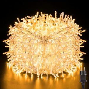 Avoalre 1000 LED Guirlande Lumineuse Ext&eacute;rieure 25M Guirlande Lumineuse LED No&euml;l Blanc Chaud 8 Mode &Eacute;tanche IP44 Guirlande Decoration No&euml;l Ext&eacute;rieur Int&eacute;rieur pour Sapin Maison F&ecirc;te Mariage Jardin (YILIDE, neuf)