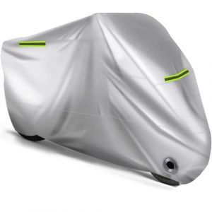 YMLVET Housses de Moto pour BMW R1300GS Adventure ADV R 1300 GS 1300GS 2023 2024 R1300 GSA GS1300, Couverture B&acirc;che Exterieur Imperm&eacute;able Anti-Poussi&egrave;re Housse Protection Moto Accessoires,Silver (Lutte pour la Rena&icirc;tre, neuf)