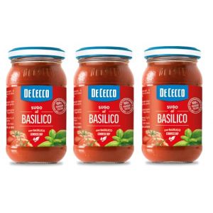 De Cecco Sugo al Basilico Genovese DOP Sauce au basilic Genovese avec 100 % tomates italiennes 200 g (Italiaen Gourmet UK Ltd, neuf)