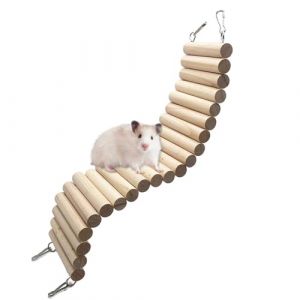 SZSMW Jouet &eacute;Chelle de Souris Pliable - Pont pour Hamsters - &eacute;Chelle d'escalade pour Hamster - Convient Aux Hamsters, Ours Dor&eacute;S, Planeurs &agrave; Sucre Et Autres Petits Mammif&egrave;Res(60 * 8cm) (SANGMOWAN, neuf)