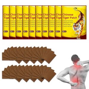 Patch Chauffant,Patch Anti Douleur,112PCS Patchs de Tigre Chinois,Patch Anti-douleur au Genou,Patchs Chauffants Anti-douleur,Patch de Soulagement Douleur Tigre, Pour Douleurs Cou,Nuque,Epaules (Poseidoneye, neuf)