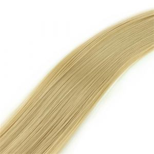 6 pcs Extension De Cheveux Perruque teinte postiches méchés, postiches colorées, extensions de cheveux invisibles pinces à cheveux (Jaune lin, 5cm*60cm) (xgvbhjlsdKXVNGHTN, neuf)