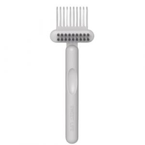 Outil de nettoyage de brosse &agrave; cheveux - Peigne r&acirc;teau 2 en 1 pour un entretien facile | Fournitures de nettoyage pratique pour enlever les cheveux et d&eacute;m&ecirc;ler | Accessoire portable pour voyage, maison (ziokuga, neuf)