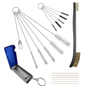 Strongthium Kit Nettoyage Carburateur avec Brossettes et Aiguilles pour Tron&ccedil;onneuse Moto Souffleur Chalumeau Buse Br&ucirc;leur A&eacute;rographe Gicleurs (YYQ EU, neuf)