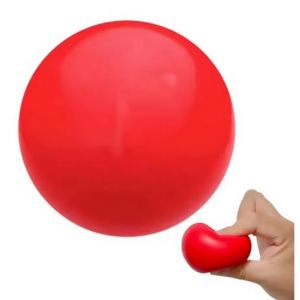 Balle d'Exercice en Mousse, 50 mm, Accessoire d'Entra&icirc;nement de R&eacute;&eacute;ducation, Rouge, Renforcement des Mains (MKS-DISTRIB, neuf)