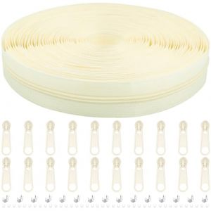 Fermeture &eacute;clair sans fin avec fermeture &eacute;clair, 3 mm, 5 mm, 9 m, nylon, au m&egrave;tre, fermeture &eacute;clair sans fin au m&egrave;tre et fermeture &eacute;clair en m&eacute;tal pour v&ecirc;tements, sacs, trousse &agrave; crayons, linge de lit (MicButty, neuf)