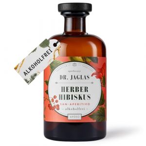 Dr. Jaglas Amer Hibiscus - San Aperitivo / ap&eacute;ritif non alcoolis&eacute; / id&eacute;al pour les cocktails sans alcool et comme spiritueux sans alcool / plaisir du long drink amer-sucr&eacute; sans alcool (DR. JAGLAS GmbH, neuf)