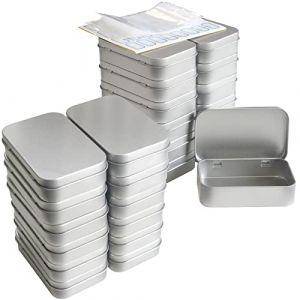 DARUITE 24 PCS Boîtes Metal Petite Boîte Rangement Malle de Rangement Metal Boite Metallique, Boite Metal Portable Rectangulaire, Boîtes avec Couvercle en Métal (DFT TECHNOLOGY CO, neuf)