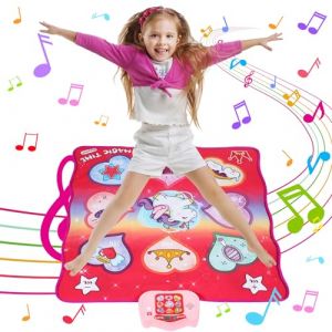 Tapis de Danse pour Enfants de 3 à 12+ Ans, Jouet Tapis de Danse Licorne avec Affichage LED, 5 Modes de Jeu, Danse de Tapis Musical Cadeau Fille 3 4 5 6 7 8 9 10 11 12 Ans pour Noël et Anniversaires (MARKET MAESTRI, neuf)