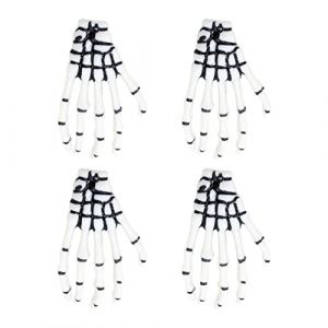 HAPINARY 4pcs Plastique Main Squelette Squelette Poils Clip Halloween Manuelle Cheveux Cheveux Coiffure Coiffure (Gan Gardner, neuf)