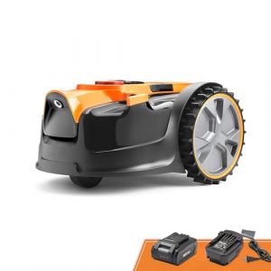 Lawnmaster OcuMow&reg;16 Robot Tondeuse sans Fil pour Tondeuse &agrave; Gazon autopropuls&eacute;e jusqu'&agrave; 80 ㎡ avec Batterie 2Ah Mod&egrave;le Compact pour d&eacute;butant sans c&acirc;ble de d&eacute;limitation (Skybest Appliance & Tools Center -Europe, neuf)