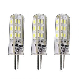 Lot de 3 ampoules LED G4 1,5 W &agrave; intensit&eacute; variable Blanc lumi&egrave;re du jour 5000 K 12 V DC 24 SMD Remplacement halog&egrave;ne 10 W (pb-versand, neuf)