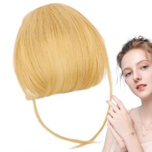 Frange de cheveux humains &agrave; clipser - Frange fran&ccedil;aise &agrave; clipser - Frange fran&ccedil;aise &agrave; clipser - Frange fran&ccedil;aise &agrave; clipser - Frange fran&ccedil;aise &eacute;l&eacute;gante de couleur naturelle pour filles et femmes (asfryajeoi, neuf)