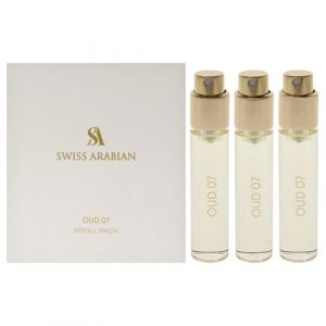Swiss Arabian Oud 07 For Unisex 3 Pc Mini Gift Set 3 x 1oz EDP Spray (Refill) (Swiss Arabian France, neuf)