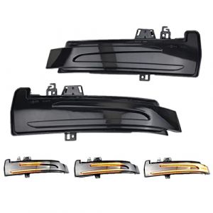 LEDFEWAG 2 pi&egrave;ces LED Feux de jour Clignotant Lat&eacute;raux Dynamique Ambre R&eacute;troviseur Compatible pour W204 W176 W212 CLA A B C E S GLA GLK CLS Class (NMXPW, neuf)