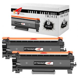 Toner TN2420 Compatible Cartouche de remplacement pour Toner Brother MFC L2710DW L2710DN MFC-L2710DW MFC-L2710DN MFC-L2750DW HL-L2350DW DCP-L2510D DCP-L2530DW TN 2420 TN-2420 TN2410 Noir (1) (vidoelettronica, neuf)