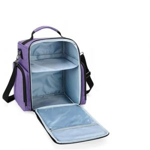 Sac de rangement for vernis &agrave; ongles, sac d'huile essentielle, Kit de soins cosm&eacute;tiques portables for la peau, bo&icirc;te de rangement for outils de soins des ongles, Double couche 48 compartiments Pour Fo (fengqiuchailuo, neuf)