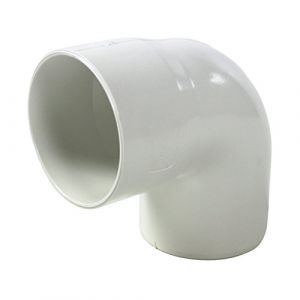 First Plast - Gouttière PVC 33 demi-ronde - Coude PVC 87°30 MF pour tube Ø100 épaisseur 2.2mm - blanc - First Plast (Brico Concept, neuf)