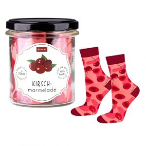 soxo Pot De Chaussettes Femme Idee Cadeau Femme Drole Cadeaux Haute Chaussette Coton 35-40 Kirsch Marmelade (Soxo, neuf)