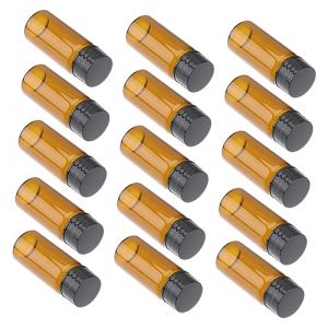 G&eacute;n&eacute;rique 15 Pi&egrave;ces Bouteille En Verre Petite Bouteille Pour Huile Eau Kit De Vidange Sirop Liquide Ketchup Laboratoire Condiment Presser Bec Bouteille Rechargeable Cils Rin&ccedil;age &Eacute;lectrique (KINING, neuf)